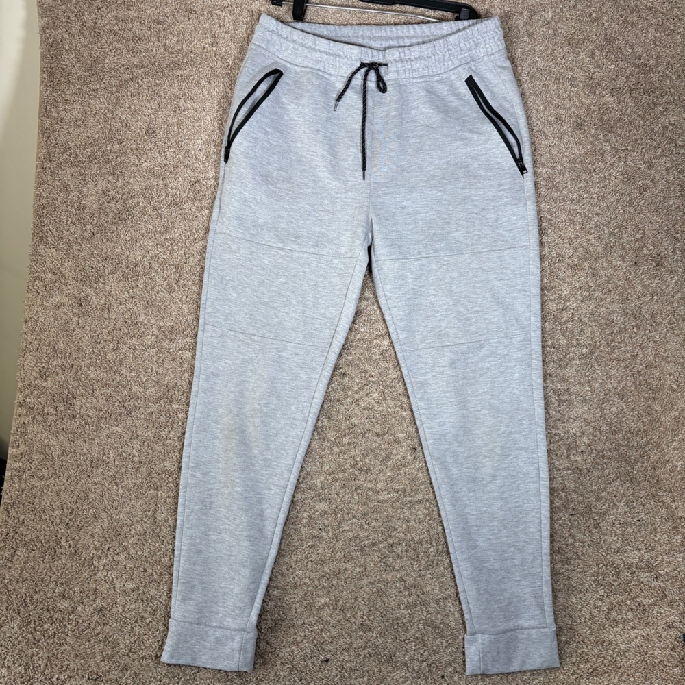 Southpole Mens Gray Jogger Sweatpants XL with Zipper Pockets